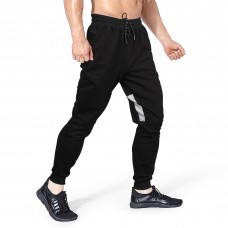 BOJIN Mens Sweatpants Casual Jogger Pants Drawstring Training Tapered Pant with Pocket-MYDK002 Black